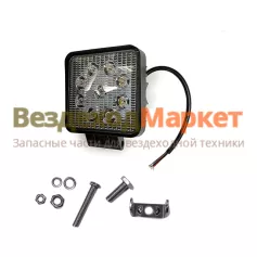 Фара раб. светодиод. ФС 02709QS/117х27 квадр. 27Вт/12-24В (КЭП)