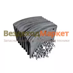 Накладка раб. тормоза под 1-но полосной цилиндр. р/к-т УРАЛ 55571Х (8 накл. +  закл.) (АТИ)