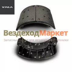 Колодка рабоч.тормоза  в сб.DZ9112340060 /220мм (задний средний мост) (АО