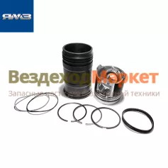 Поршнекомплект 7511.1004005-01 (г+п+упл. и поршн кольца)(инд. ГБЦ. до унификации блока) (Автодизель)