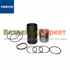 Поршнекомплект 236-1004005 (г+п+упл. и порш. кольца) (ЯМЗ-236,238,до унификации блока) (Автодизель)