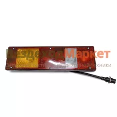 Фонарь зад. лев. 7452.3716-09 (с подсв, с провод. и байонет. разъем.) (КАМАЗ,МАЗ,УРАЛ) 24В РУДЕНСК