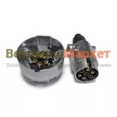 Разъем ПС-325/7-и конт. без бренда (вилка+розетка) 24В 40А /КИТАЙ/