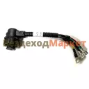 Разъем байонетный-розетка DA-02671 8-ми конт. АМР /угловой/ задн. фонаря/Дали-Авто